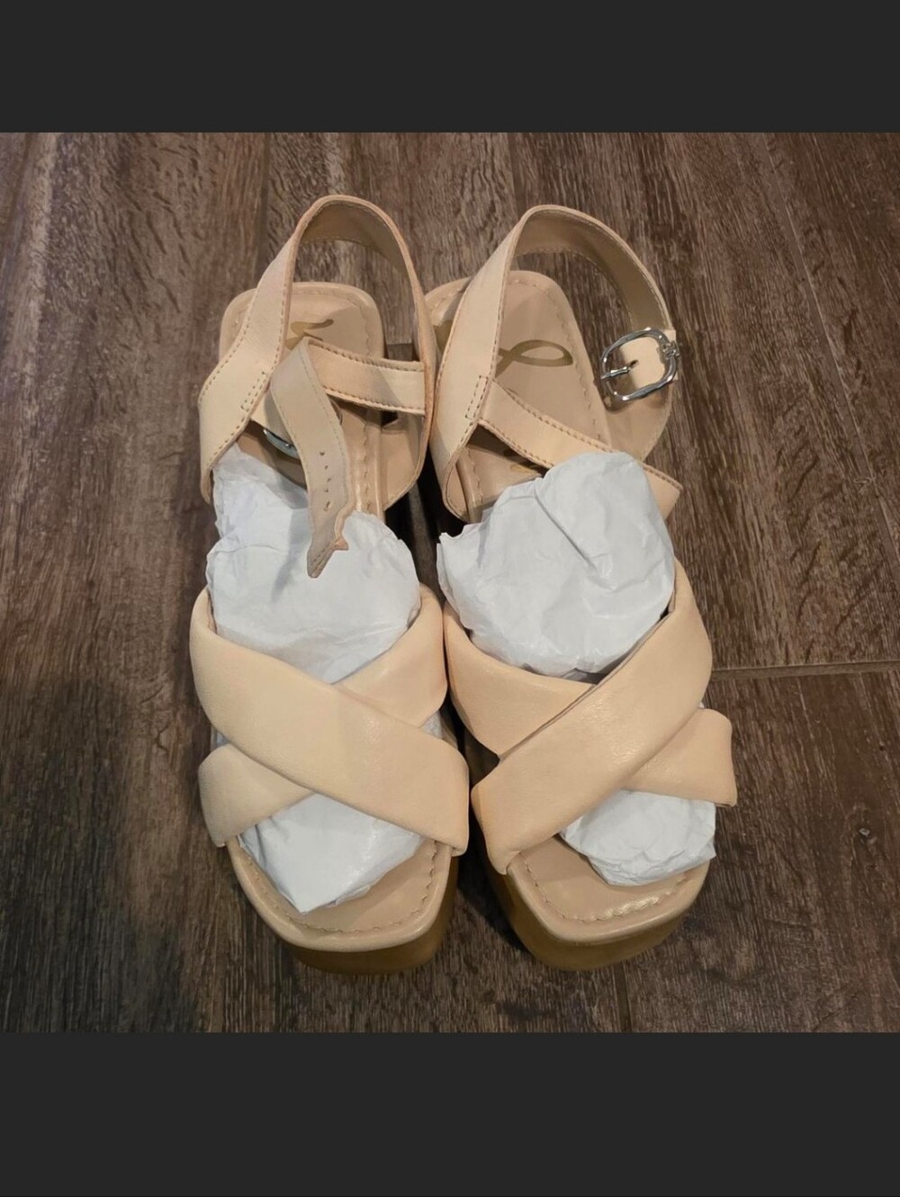 Sam Edelman Suzannah Leather Platform Sandals - Picture 6 of 9